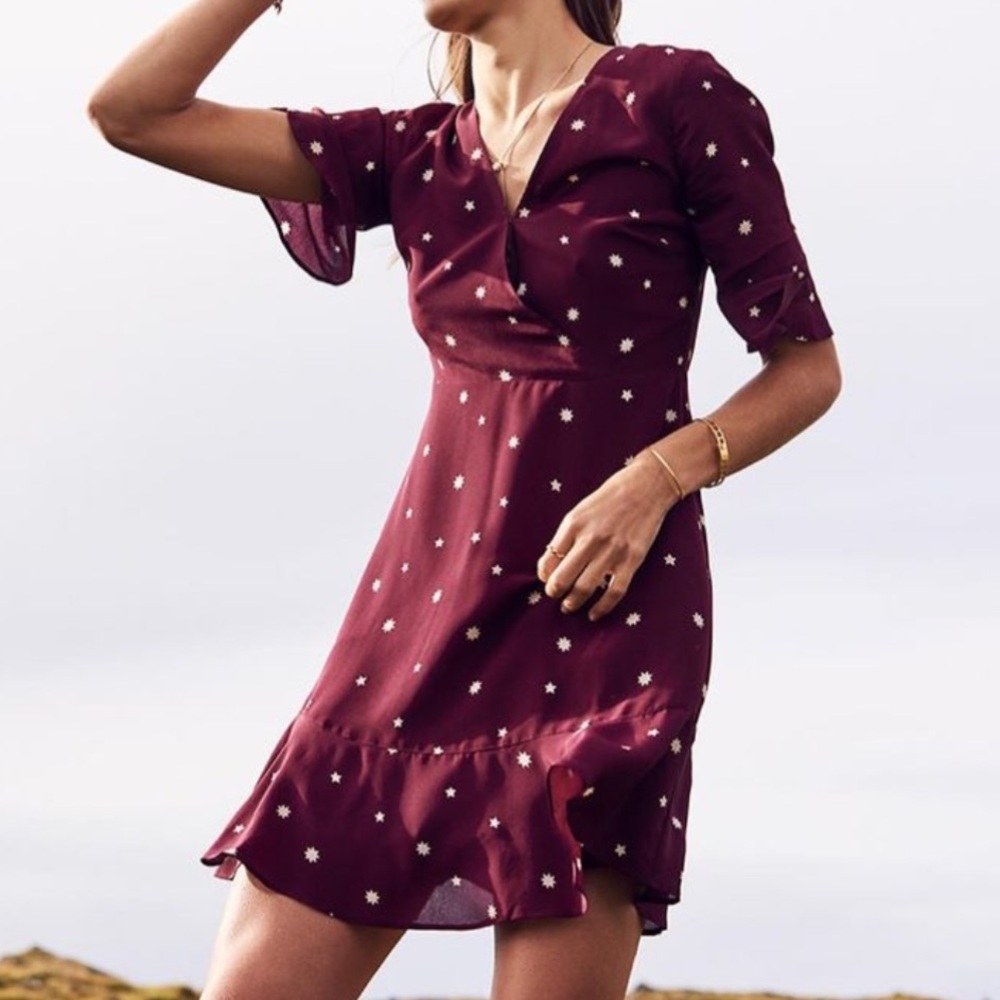 Madewell Silk Burgundy Dress SZ 2 / Madewell Dress